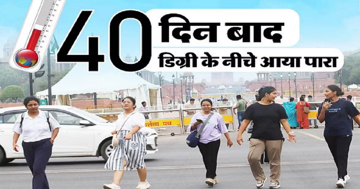 Delhi Weather News: कब तक नहीं सताएगी गर्मी?: 40 दिन बाद पहुंचा दिल्ली का पारा 40 के नीचे, अभी दो दिन बरसेंगी राहत की बूदें